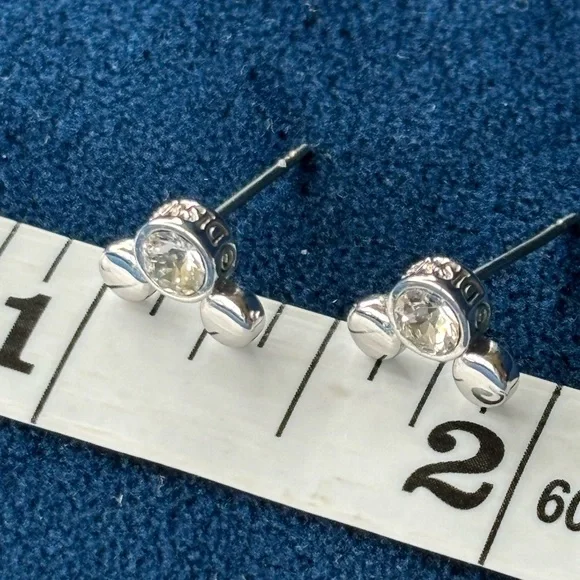 Disney Parks Arriba Bros. Rhodium Mickey Icon Earrings - Picture 4 of 7